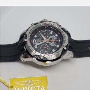 Invicta Black and Silver Chronograph Watch